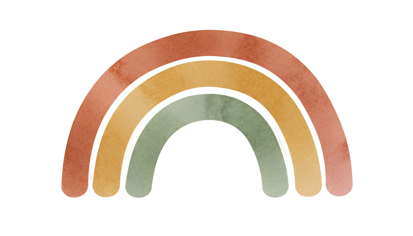 boho rainbow png PNG transparent background