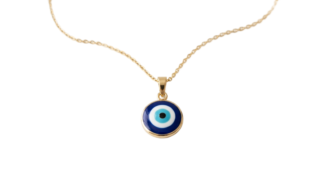 evil eye necklace png PNG transparent background