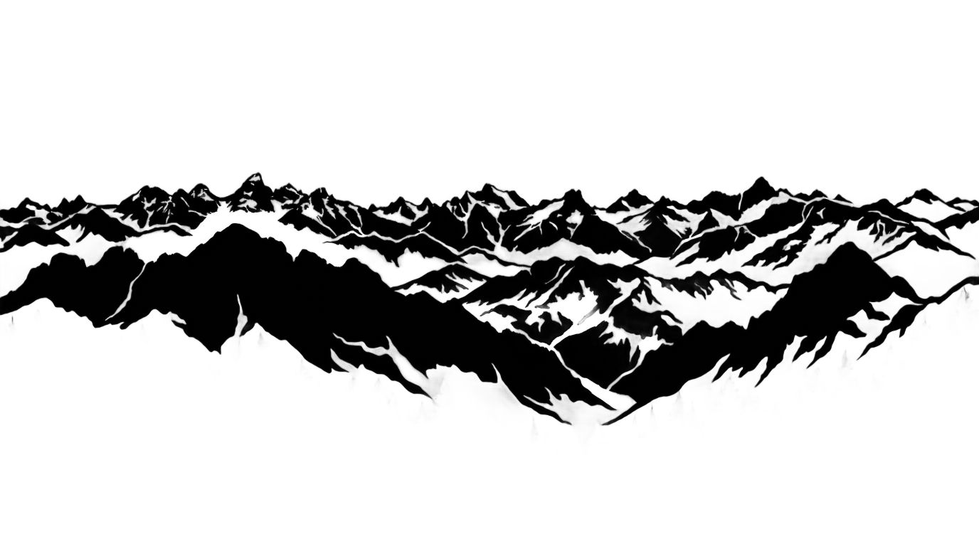 mountain forest silhouette png PNG transparent background
