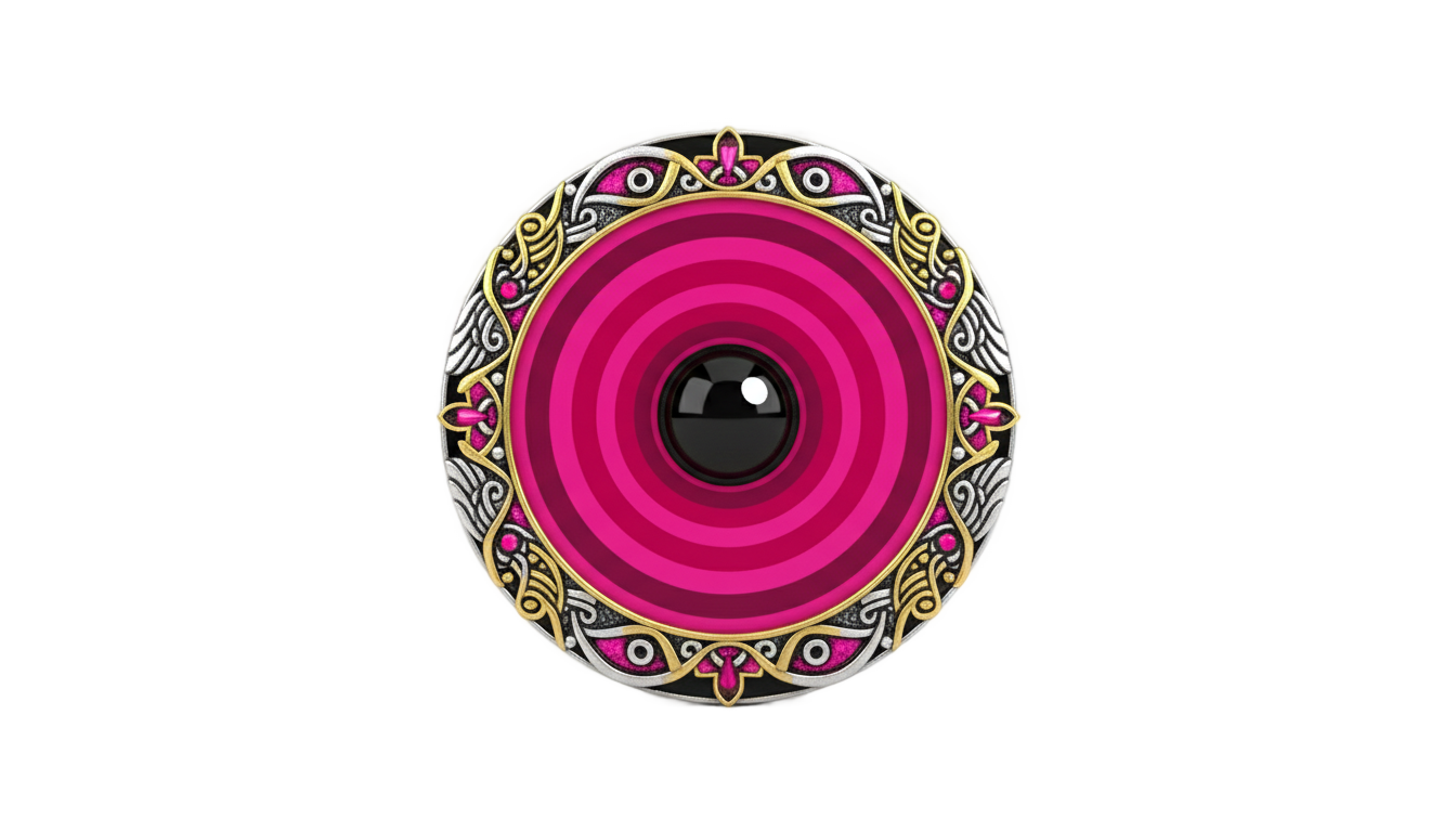 pink evil eye png PNG transparent background