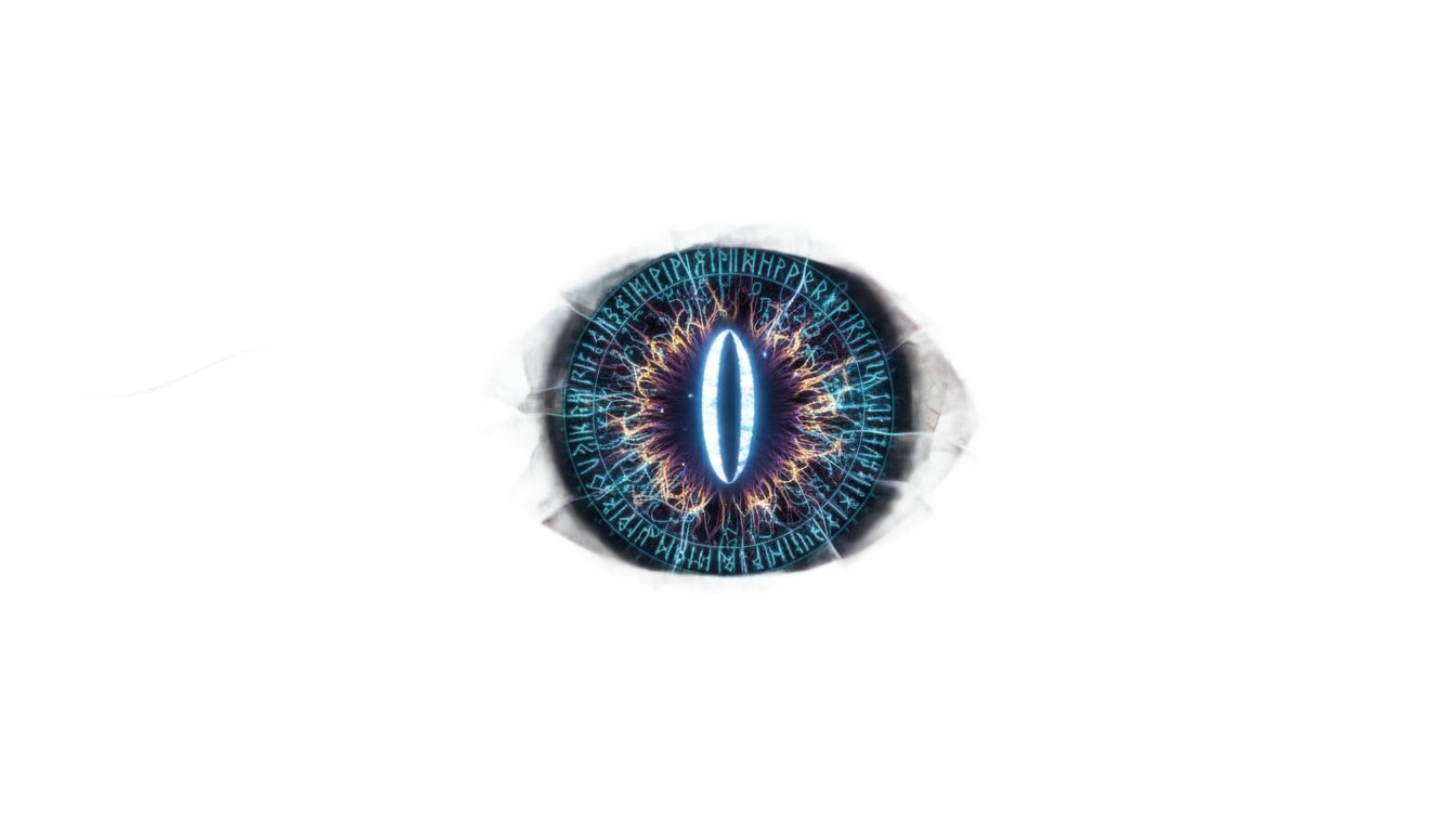 evil eye dandadan png PNG transparent background
