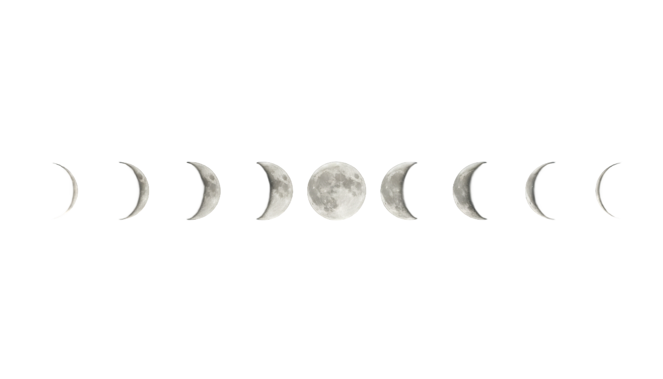 moon phases png PNG transparent background