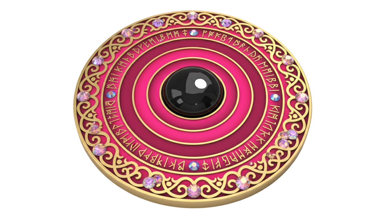 pink evil eye png PNG transparent background