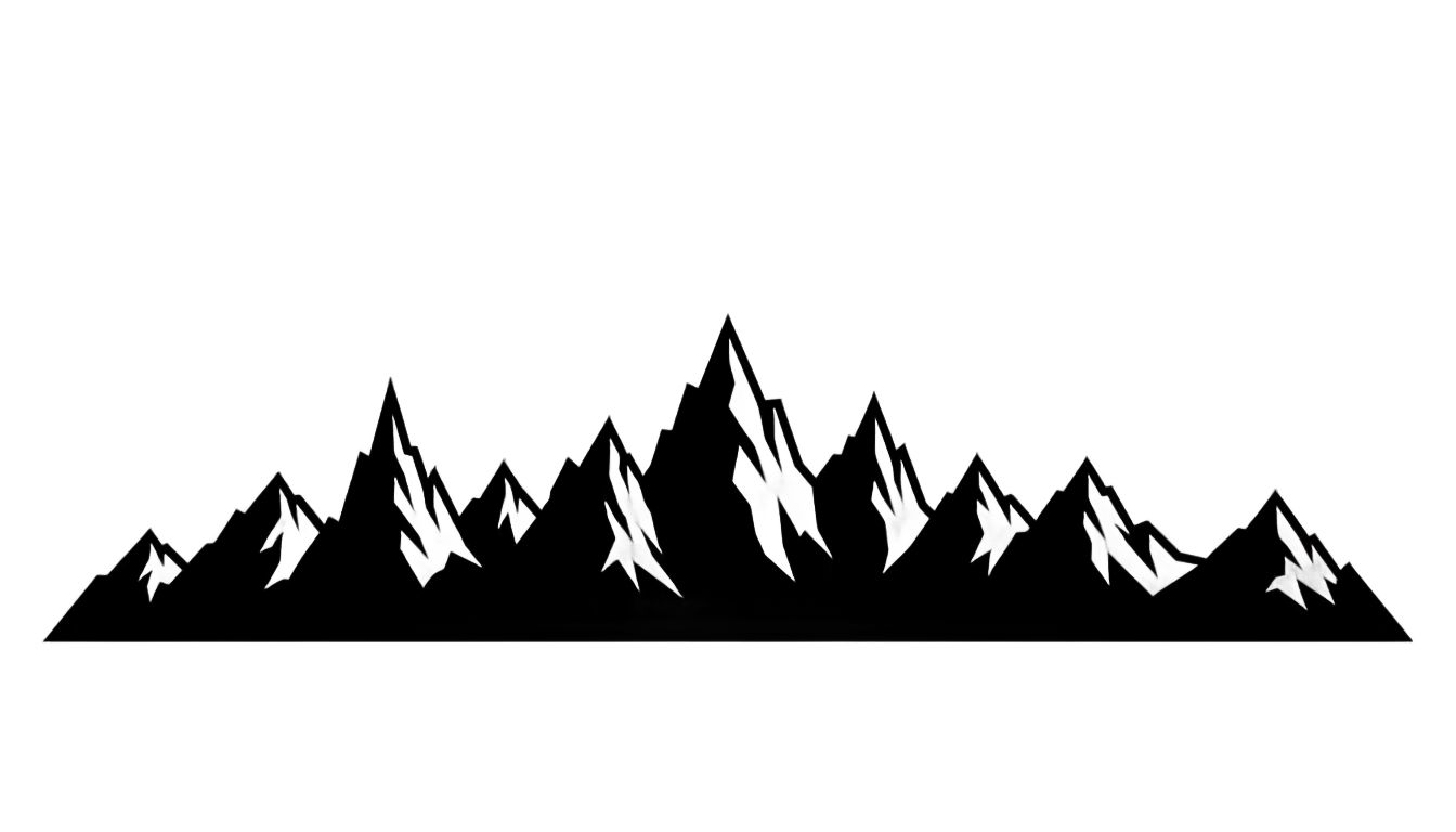 mountain range silhouette png PNG transparent background