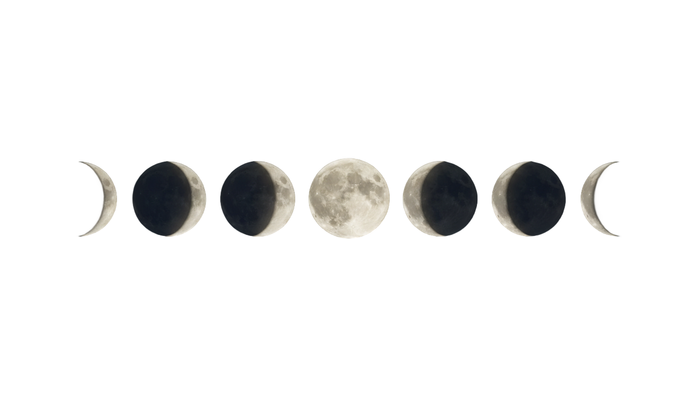 moon phases png PNG transparent background
