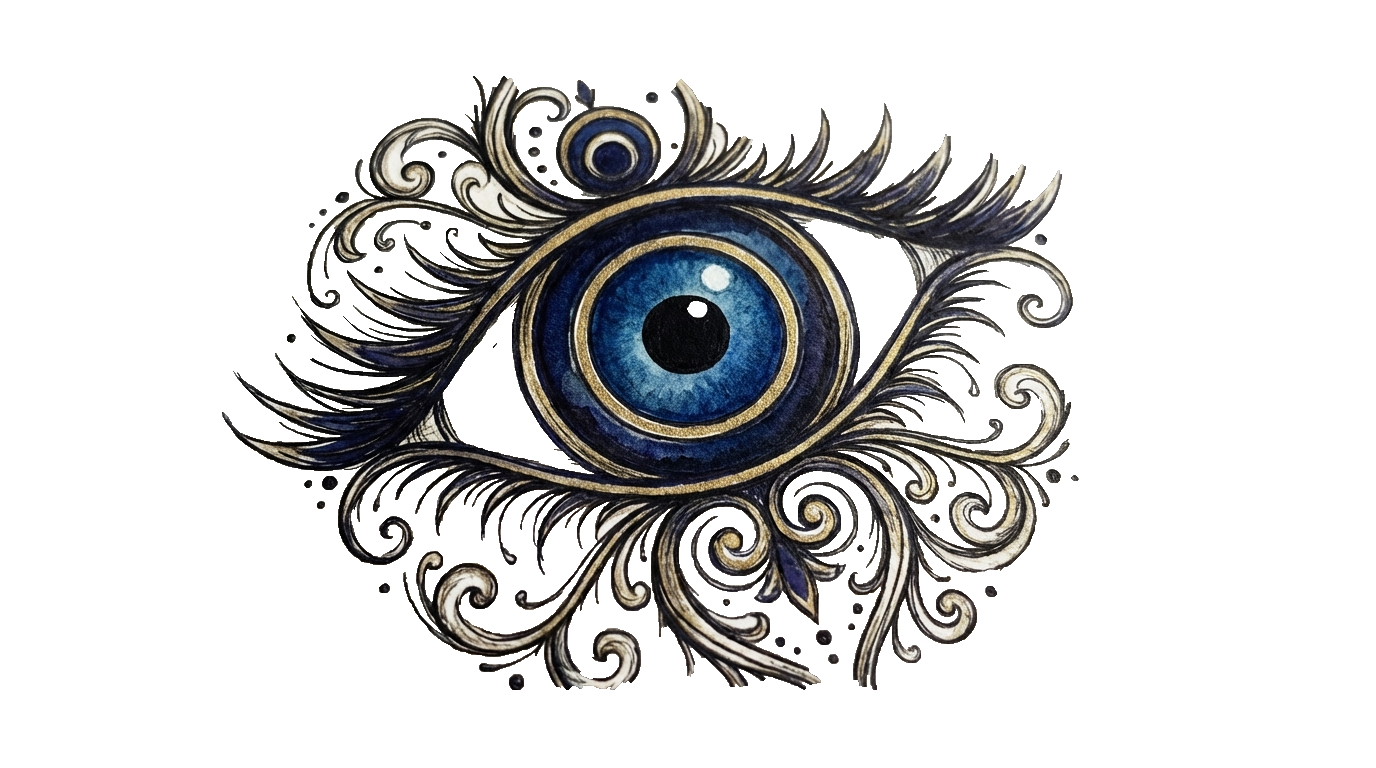 evil eye tattoo png PNG transparent background