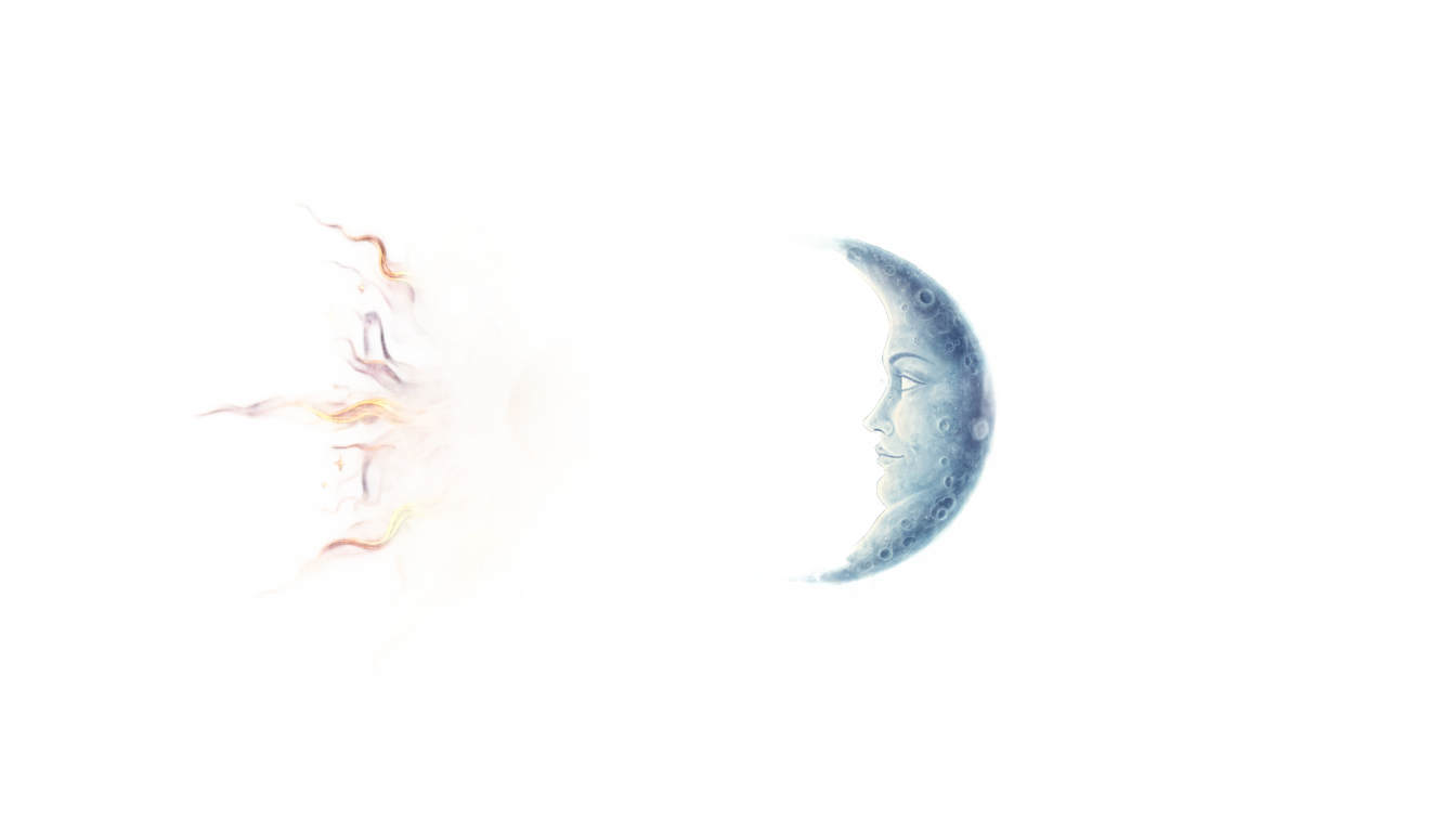 celestial sun and moon png PNG transparent background