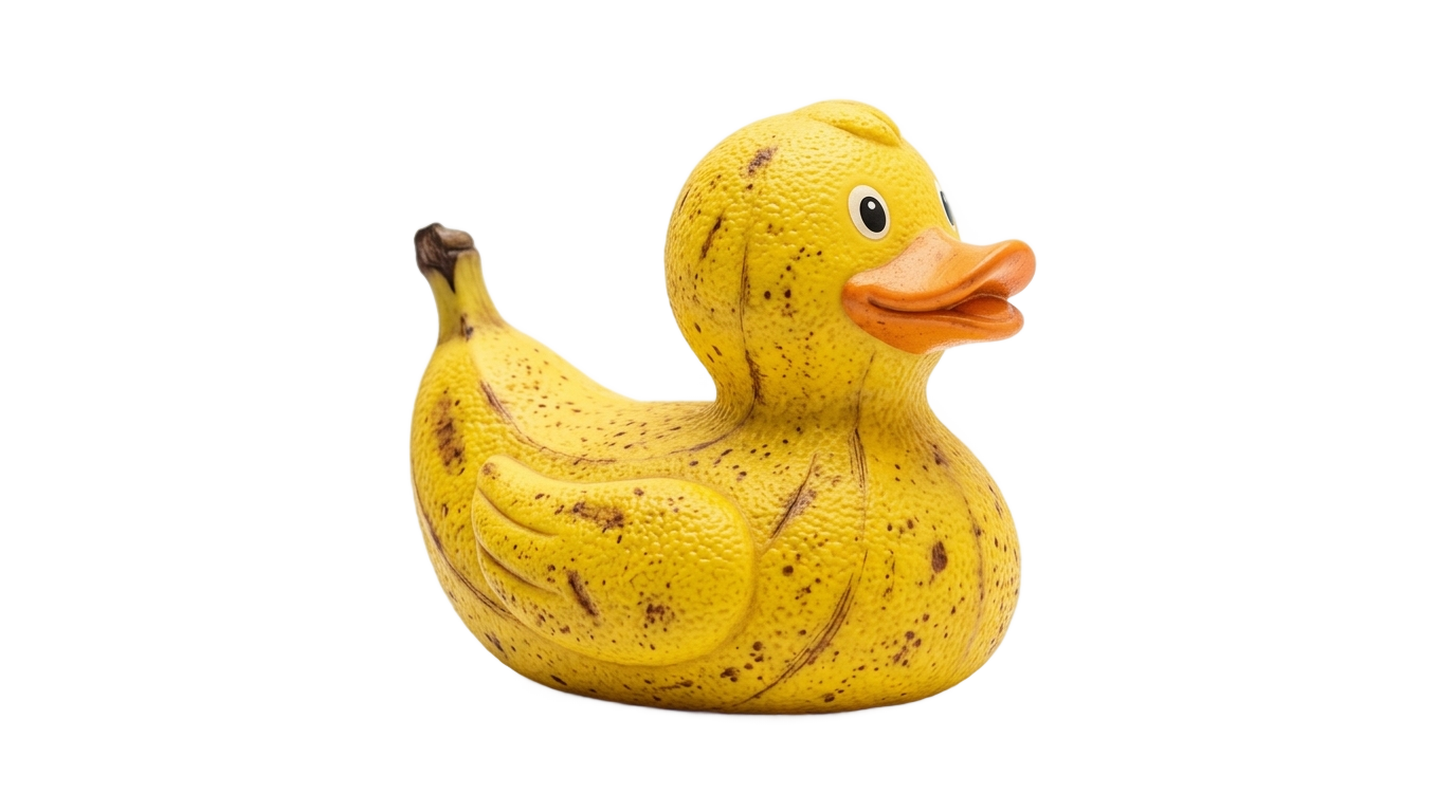 banana duck png PNG transparent background