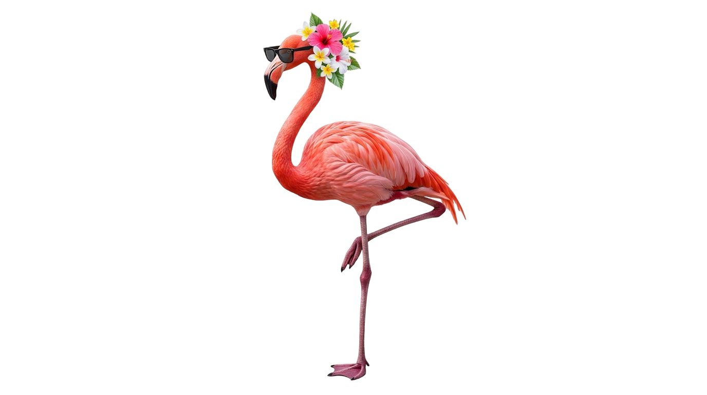 summer flamingo clipart png PNG transparent background