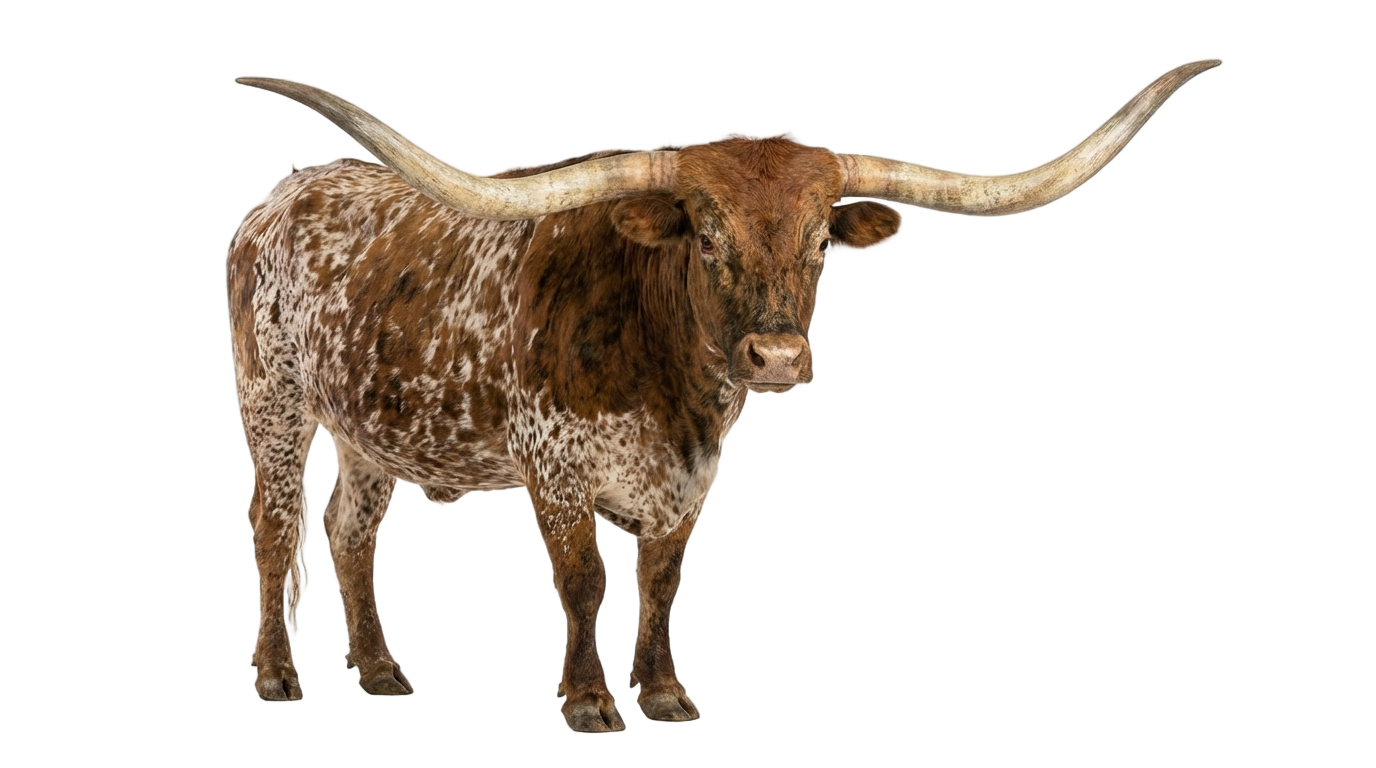 longhorn cow png PNG transparent background