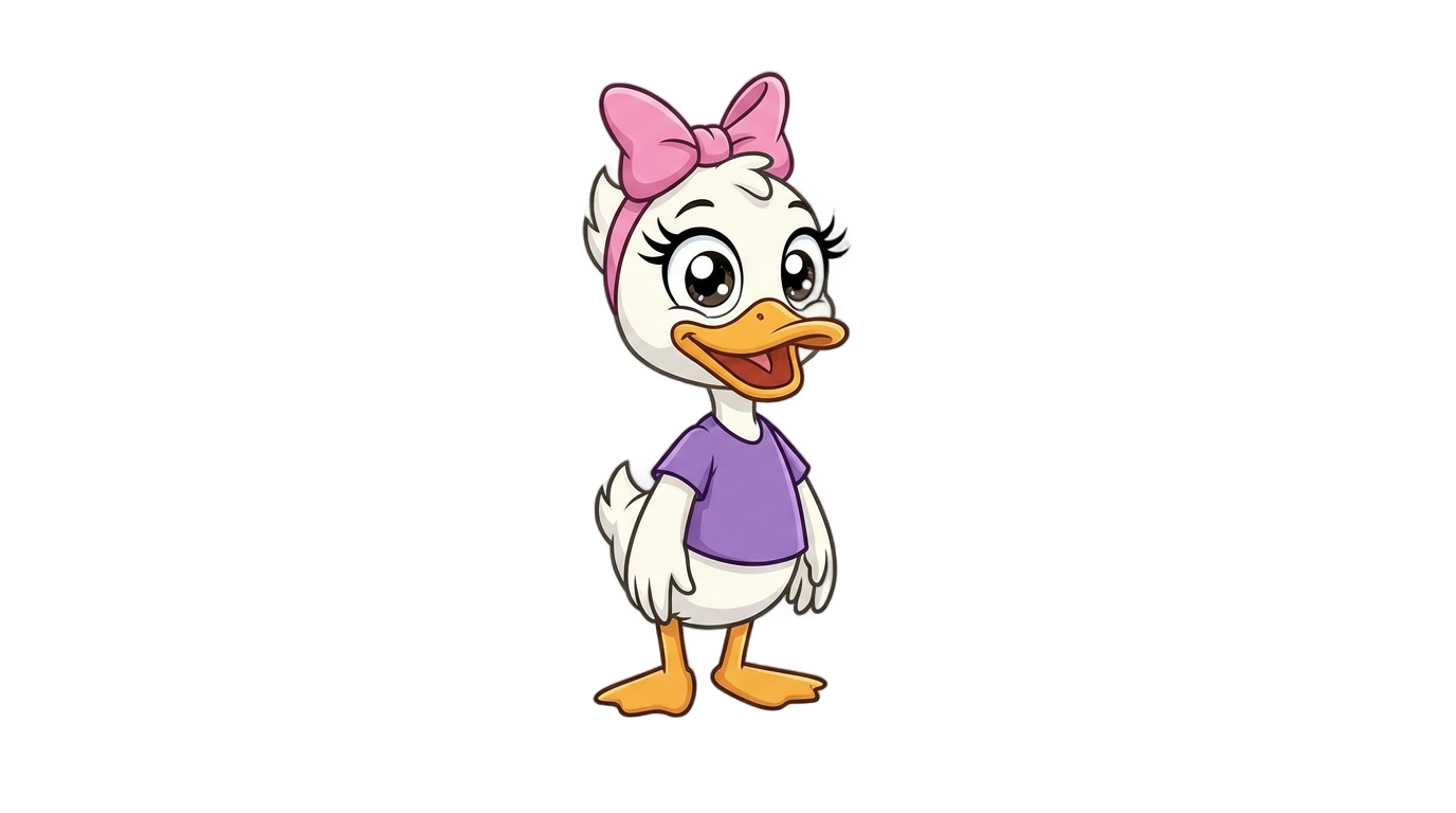 daisy duck png PNG transparent background