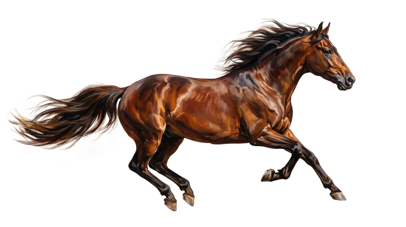 horse watercolor png PNG transparent background