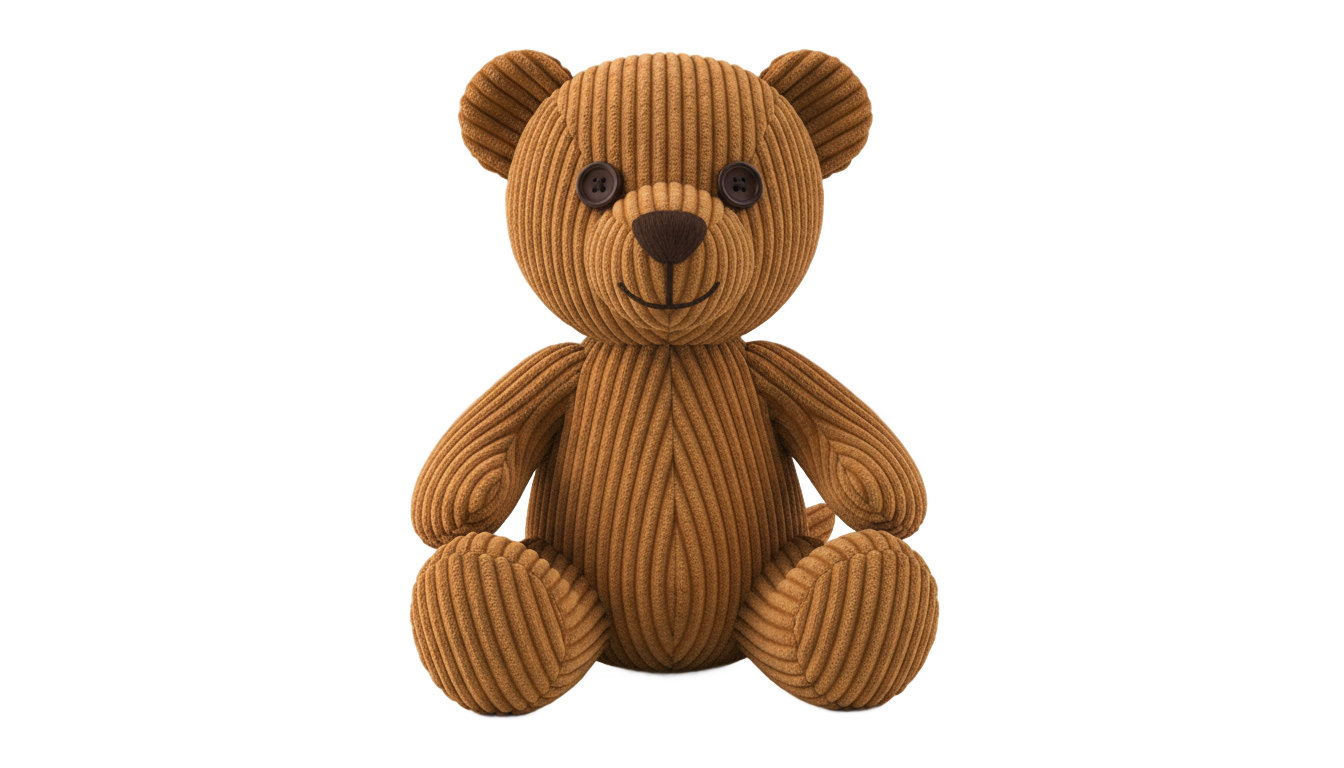 corduroy bear png PNG transparent background