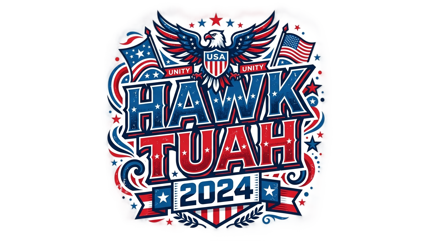 hawk tuah 2024 png PNG transparent background