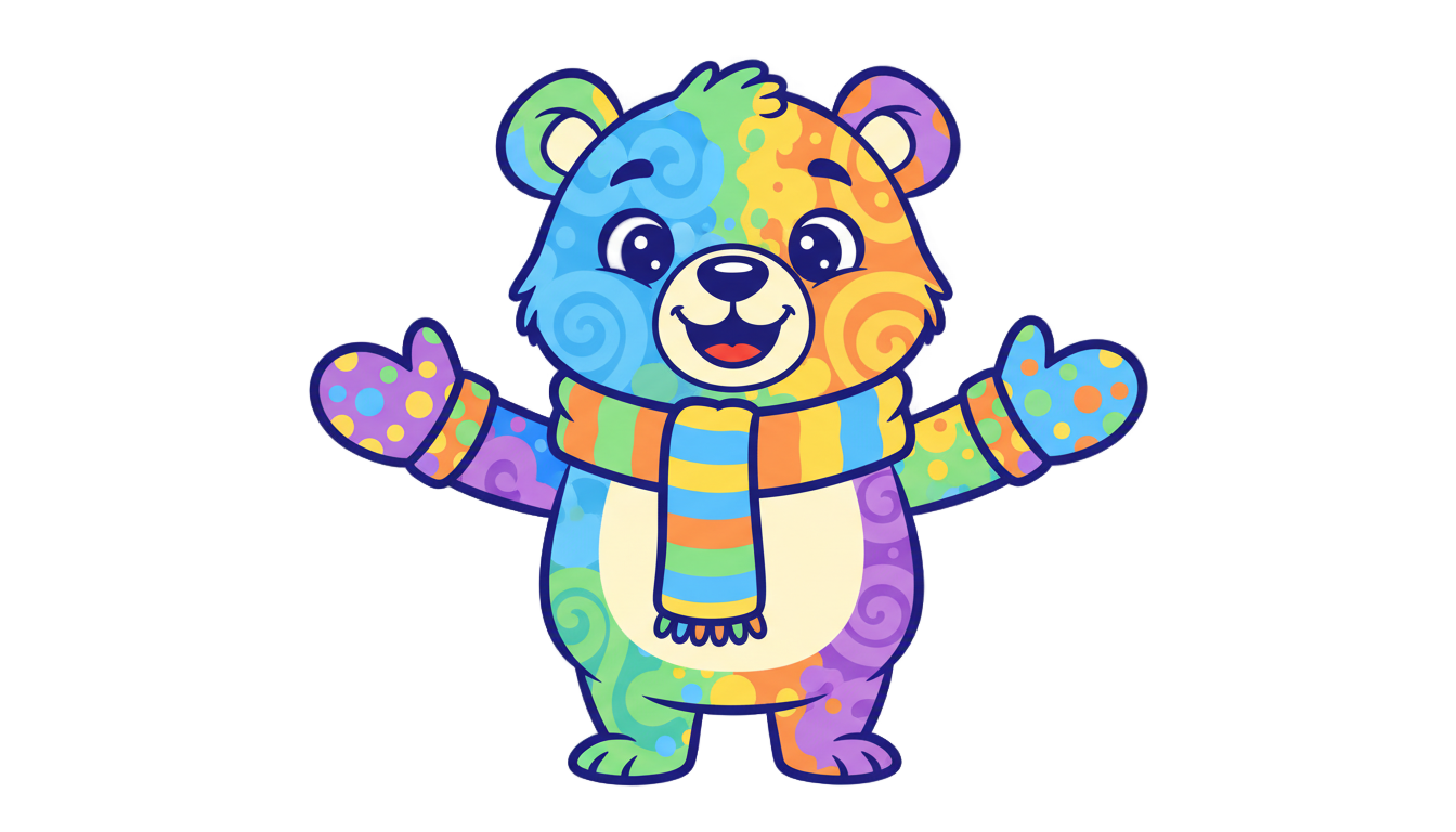 hey bear sensory logo png PNG transparent background