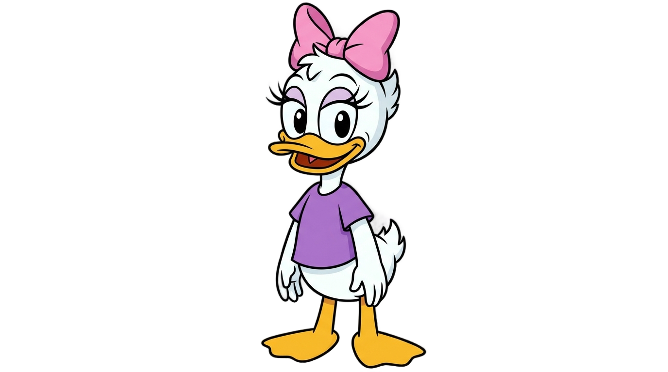 daisy duck png PNG transparent background