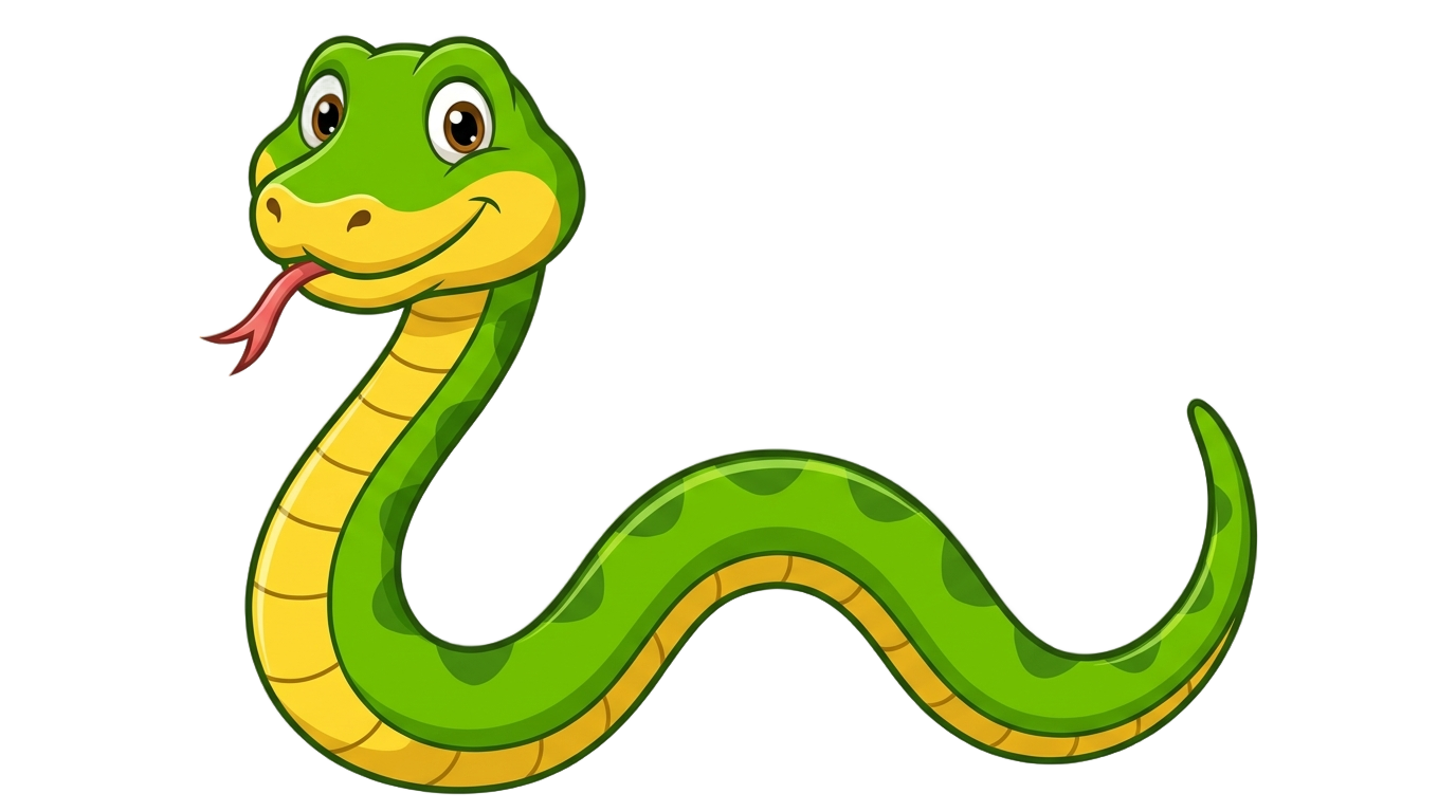 snake cartoon png PNG transparent background