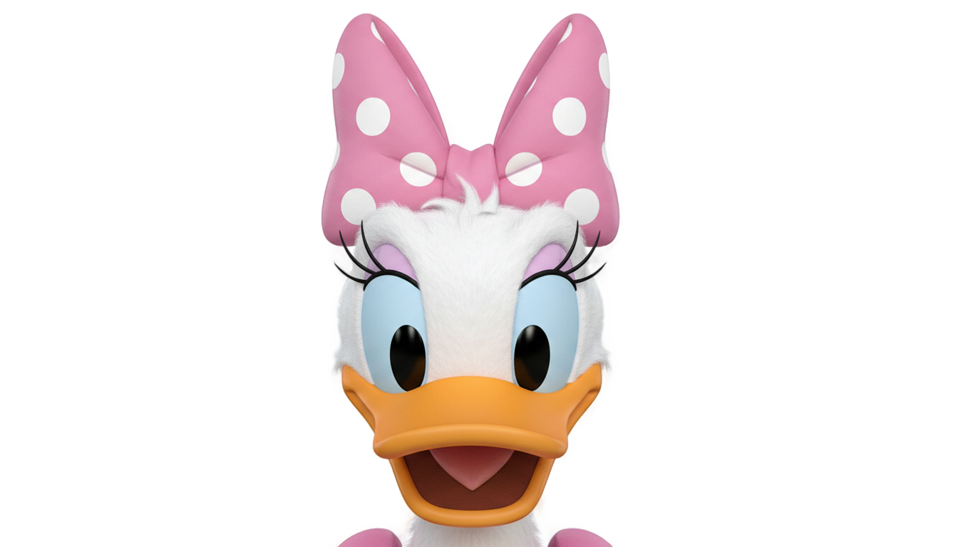 daisy duck head png PNG transparent background