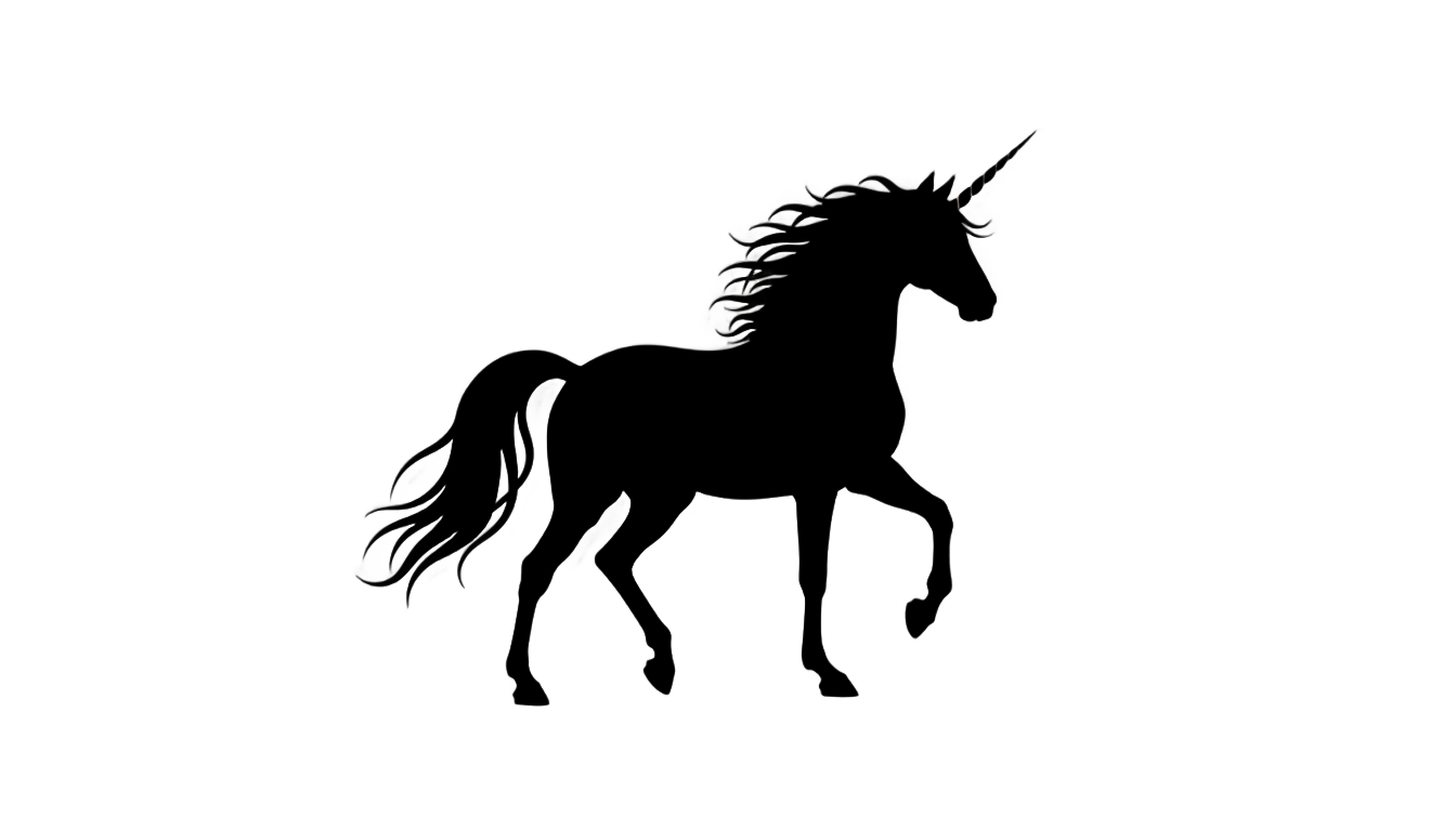 unicorn silhouette png PNG transparent background