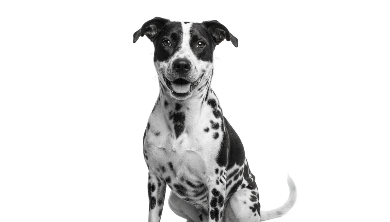 dog png black and white PNG transparent background