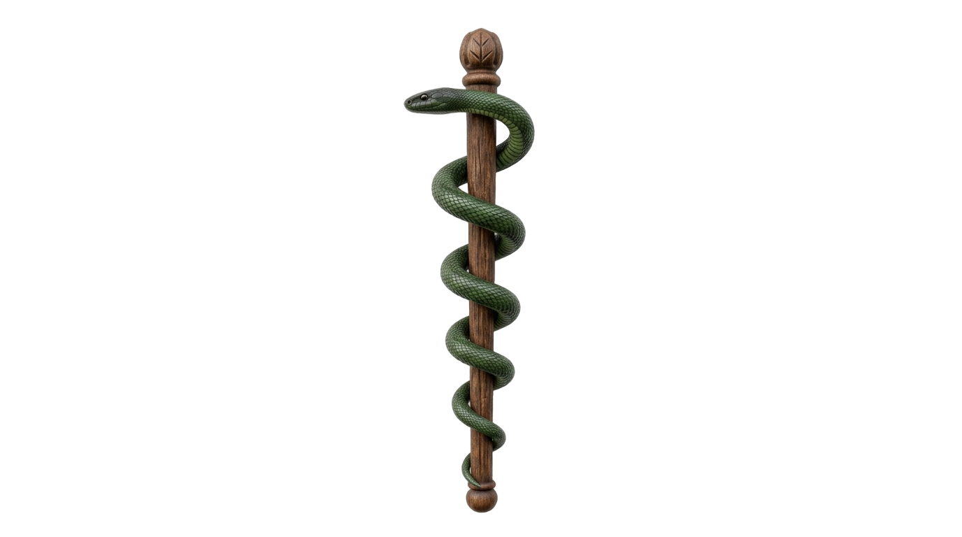 medical snake logo png PNG transparent background