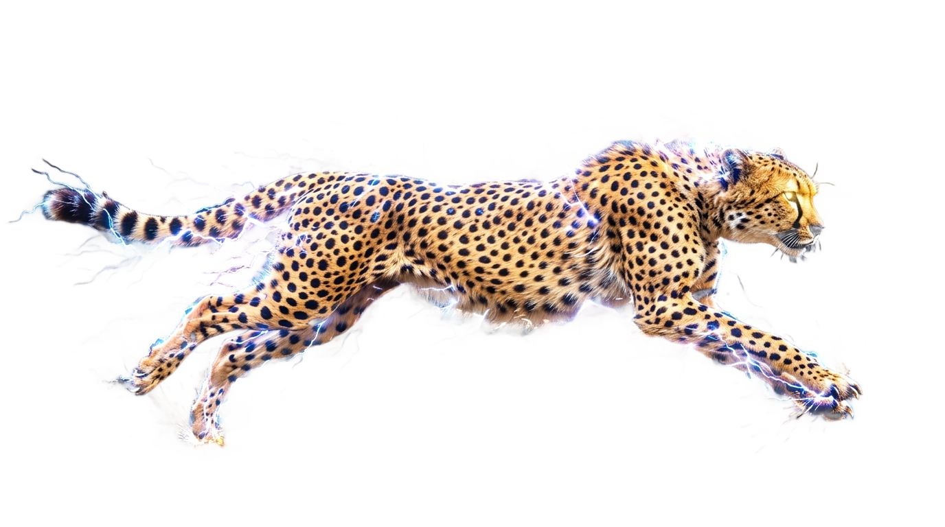 cheetah lightning bolt png PNG transparent background