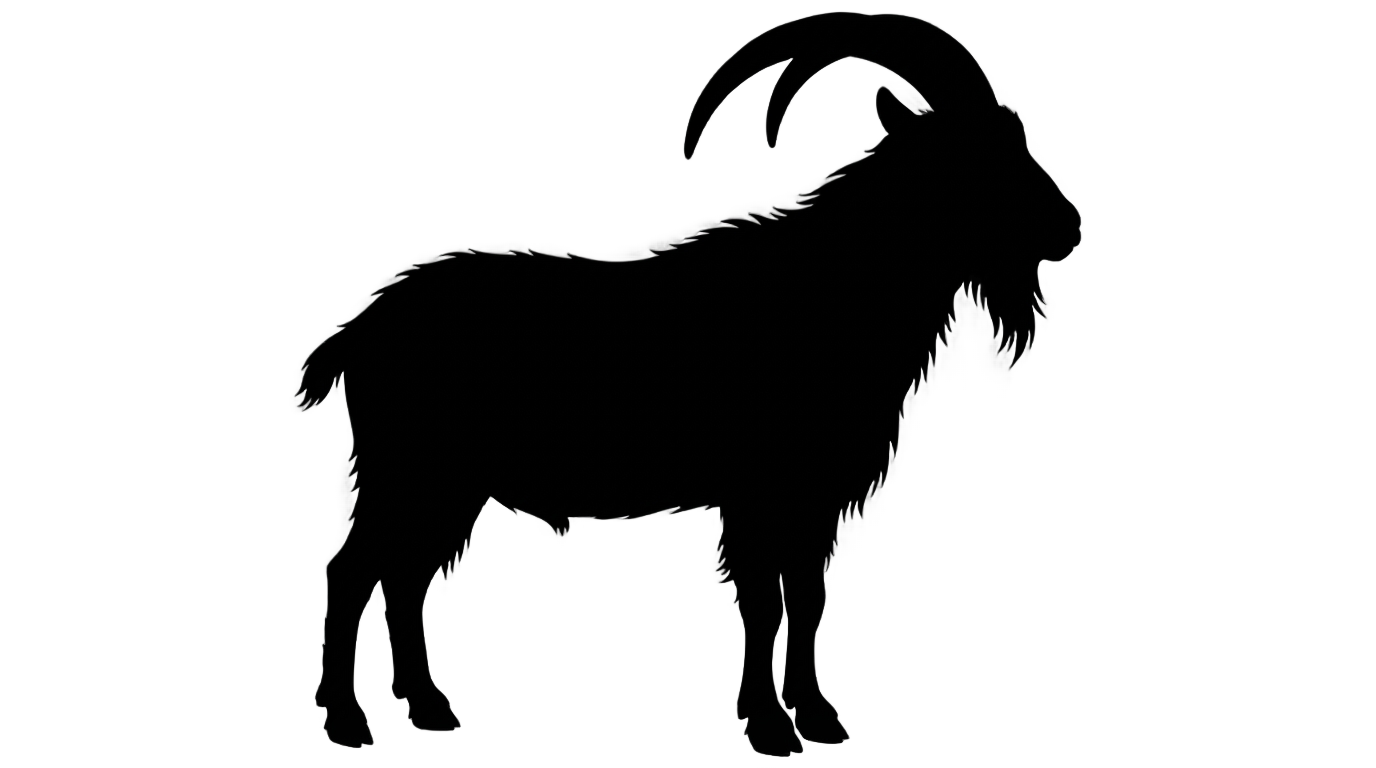 show goat silhouette png PNG transparent background