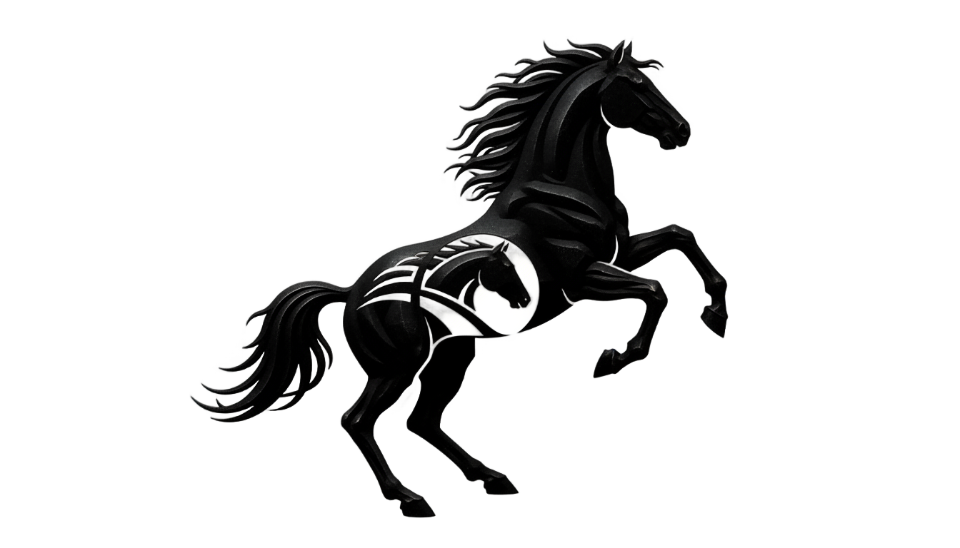 mustang horse logo png PNG transparent background
