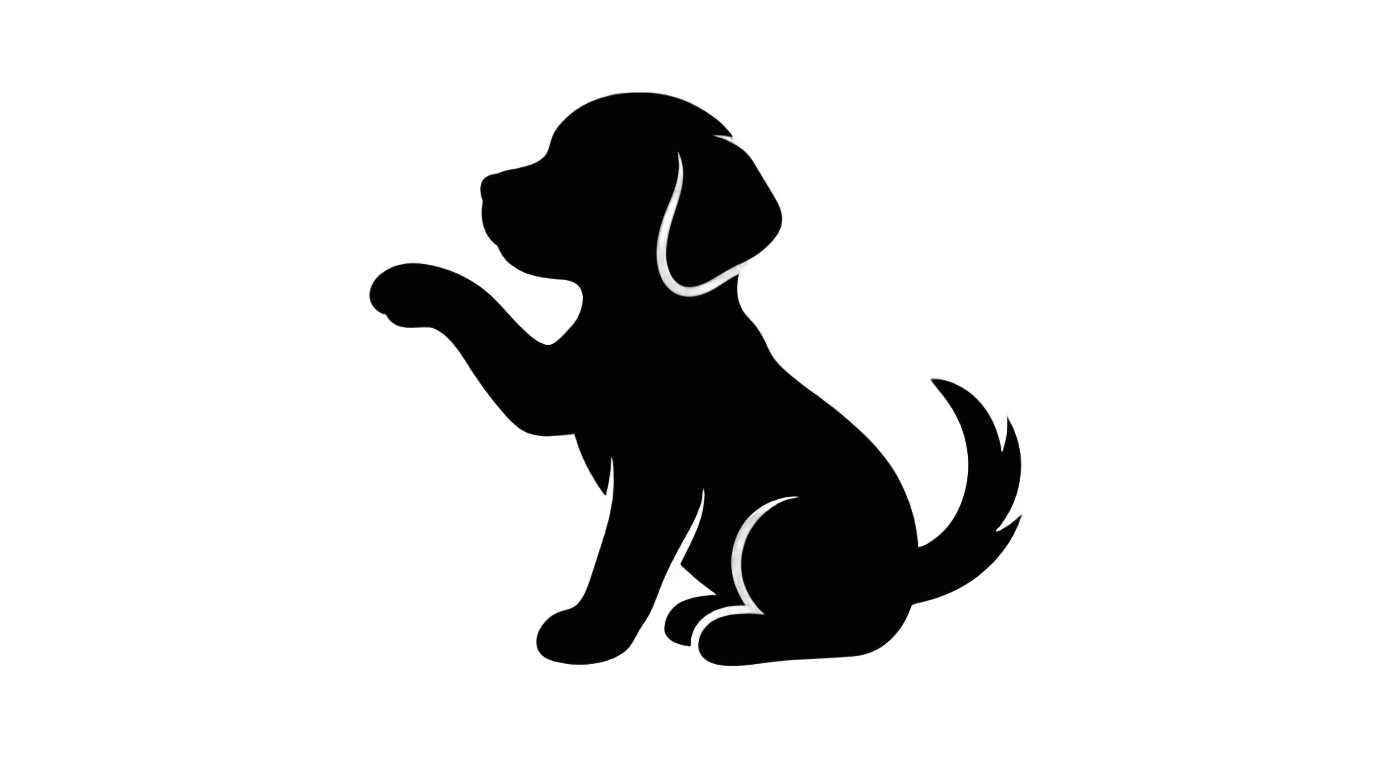 puppy silhouette png PNG transparent background