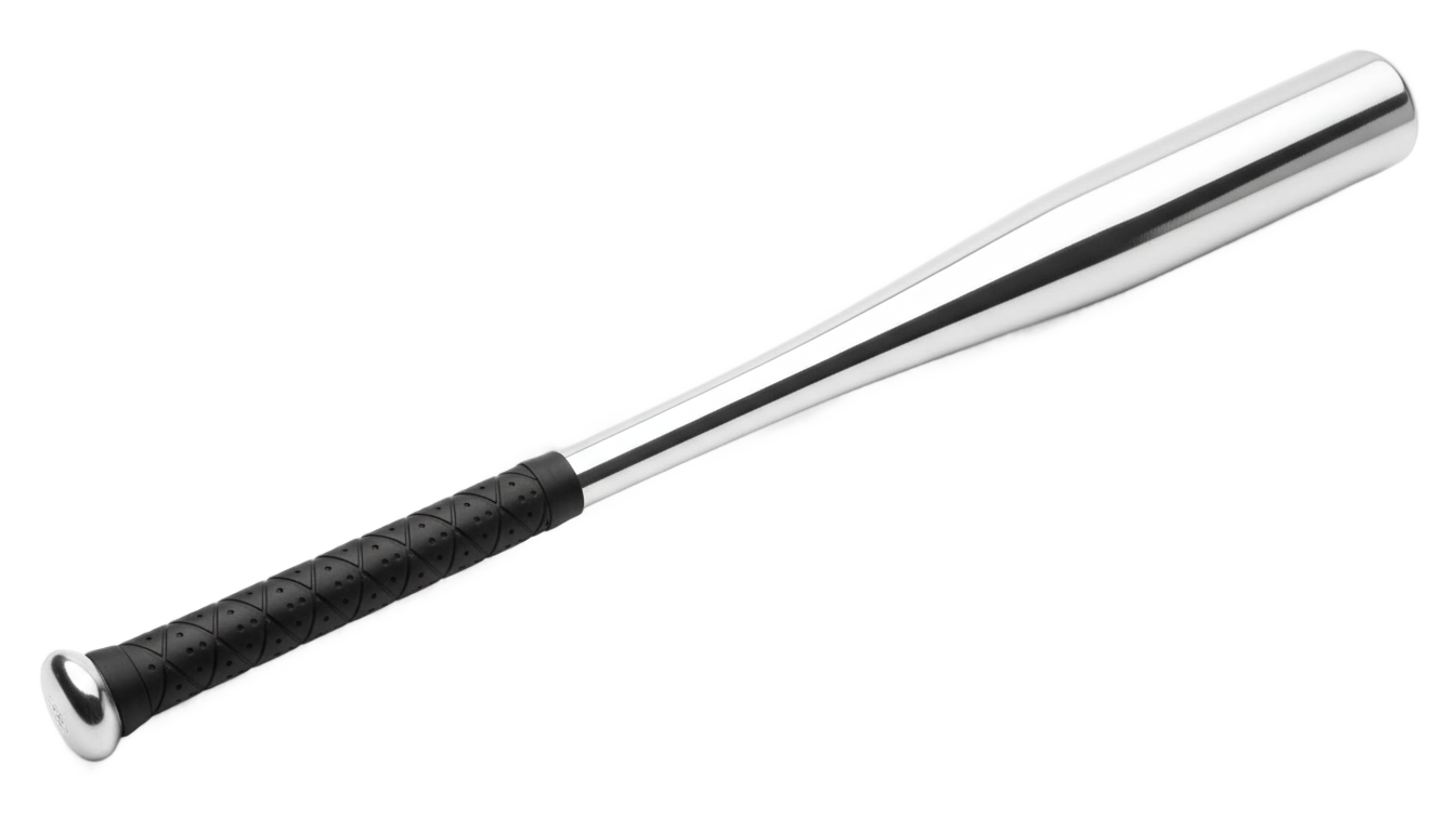 metal baseball bat png PNG transparent background