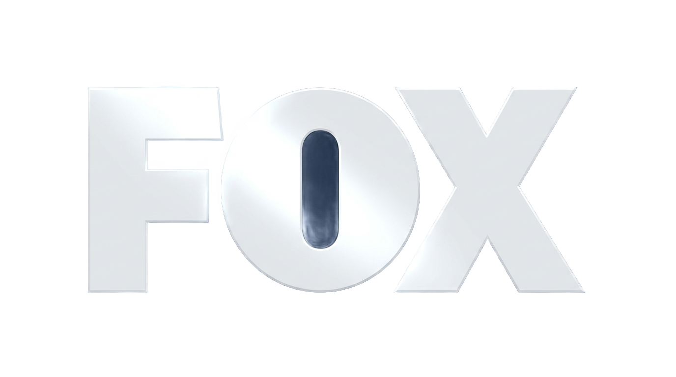 fox news logo white png PNG transparent background