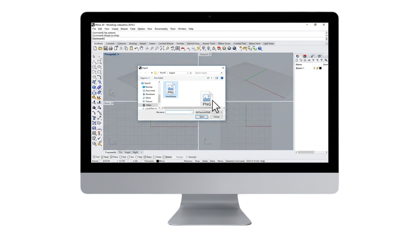 how to import png in rhino PNG transparent background