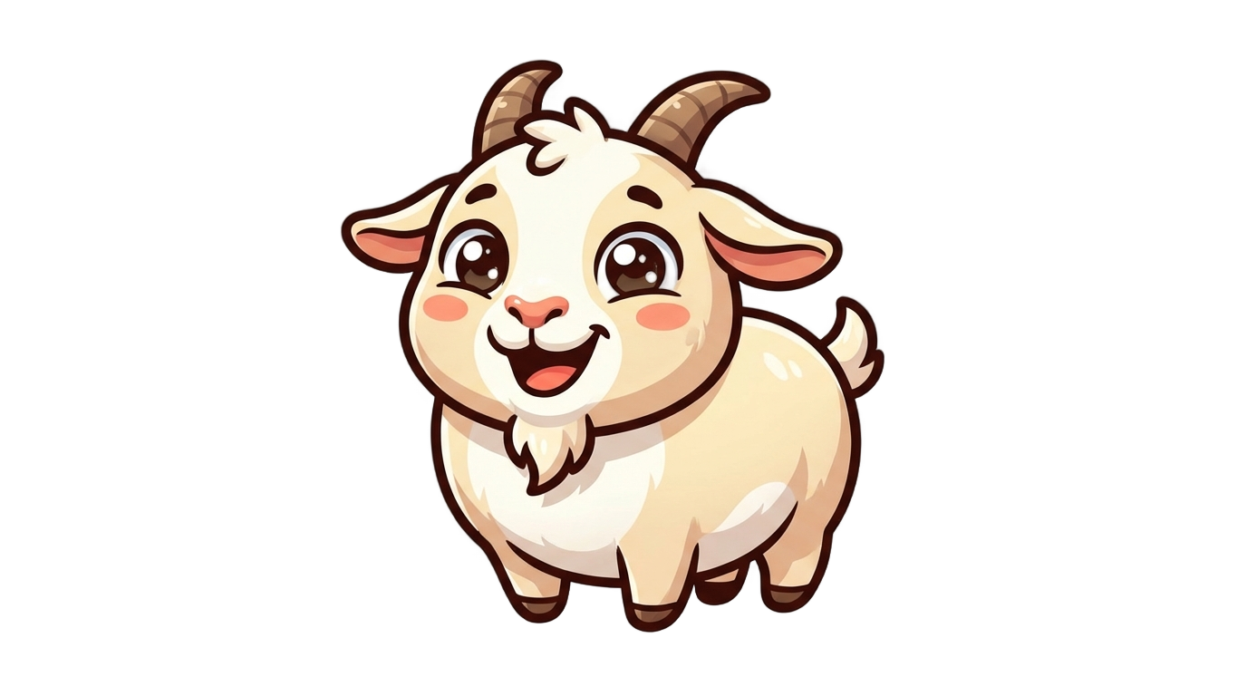 goat emoji png PNG transparent background