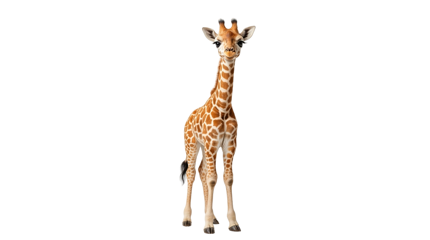 cute giraffe cartoon png PNG transparent background