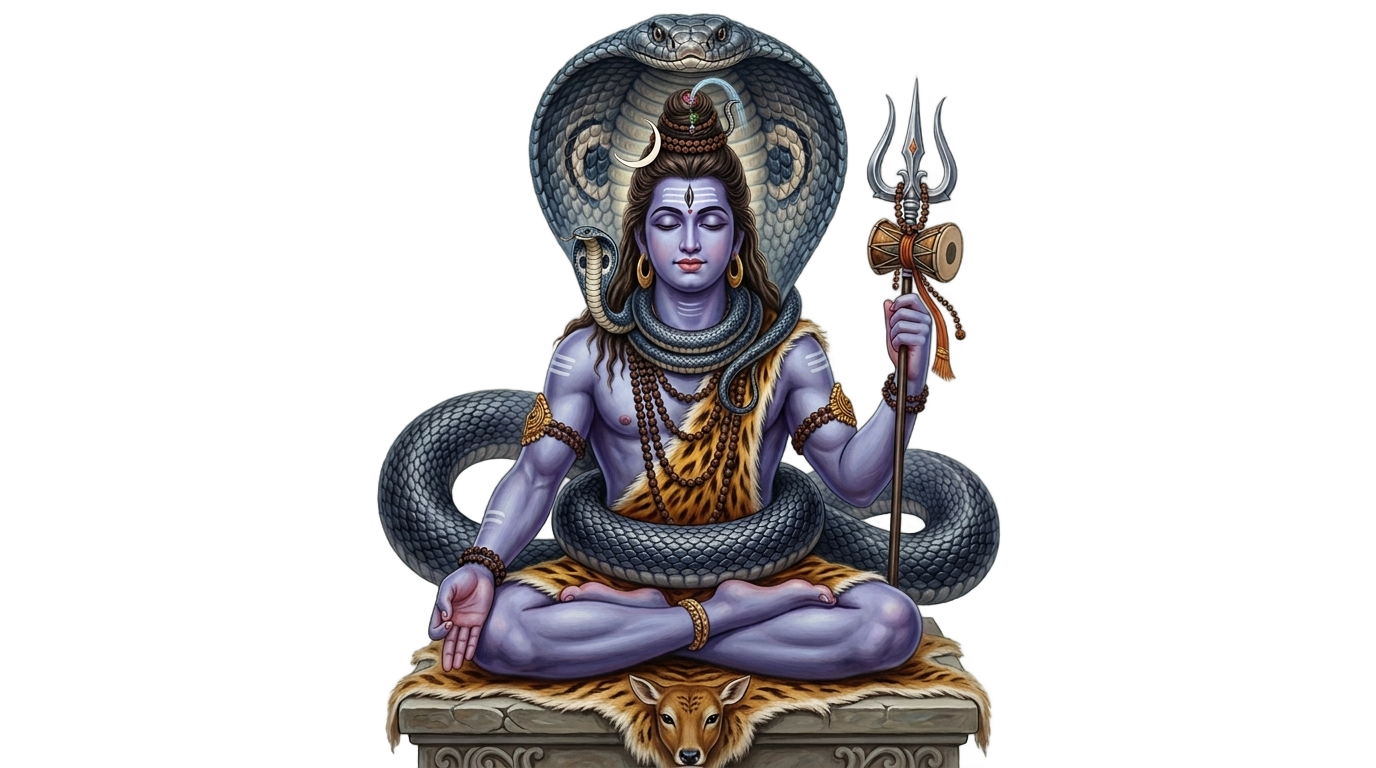 lord shiva snake png PNG transparent background