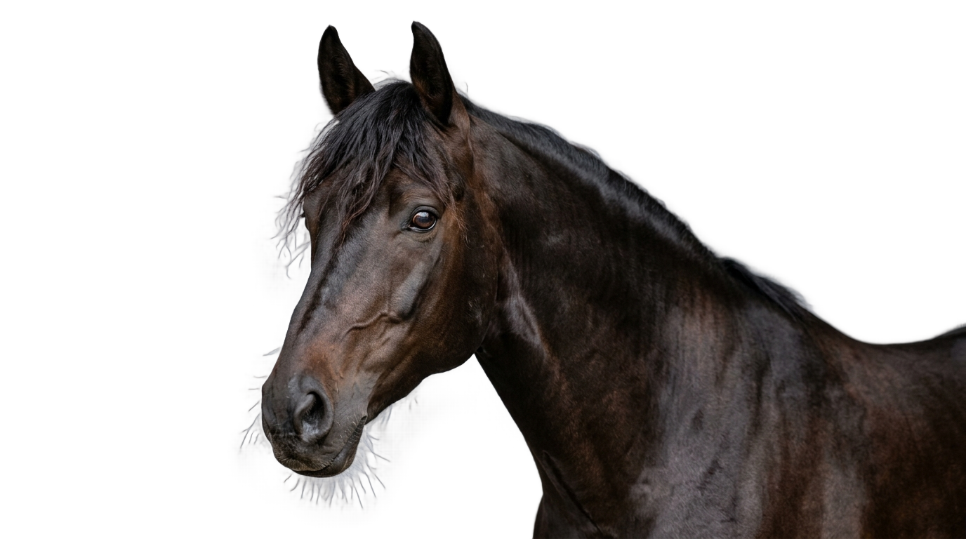 black horse head png PNG transparent background