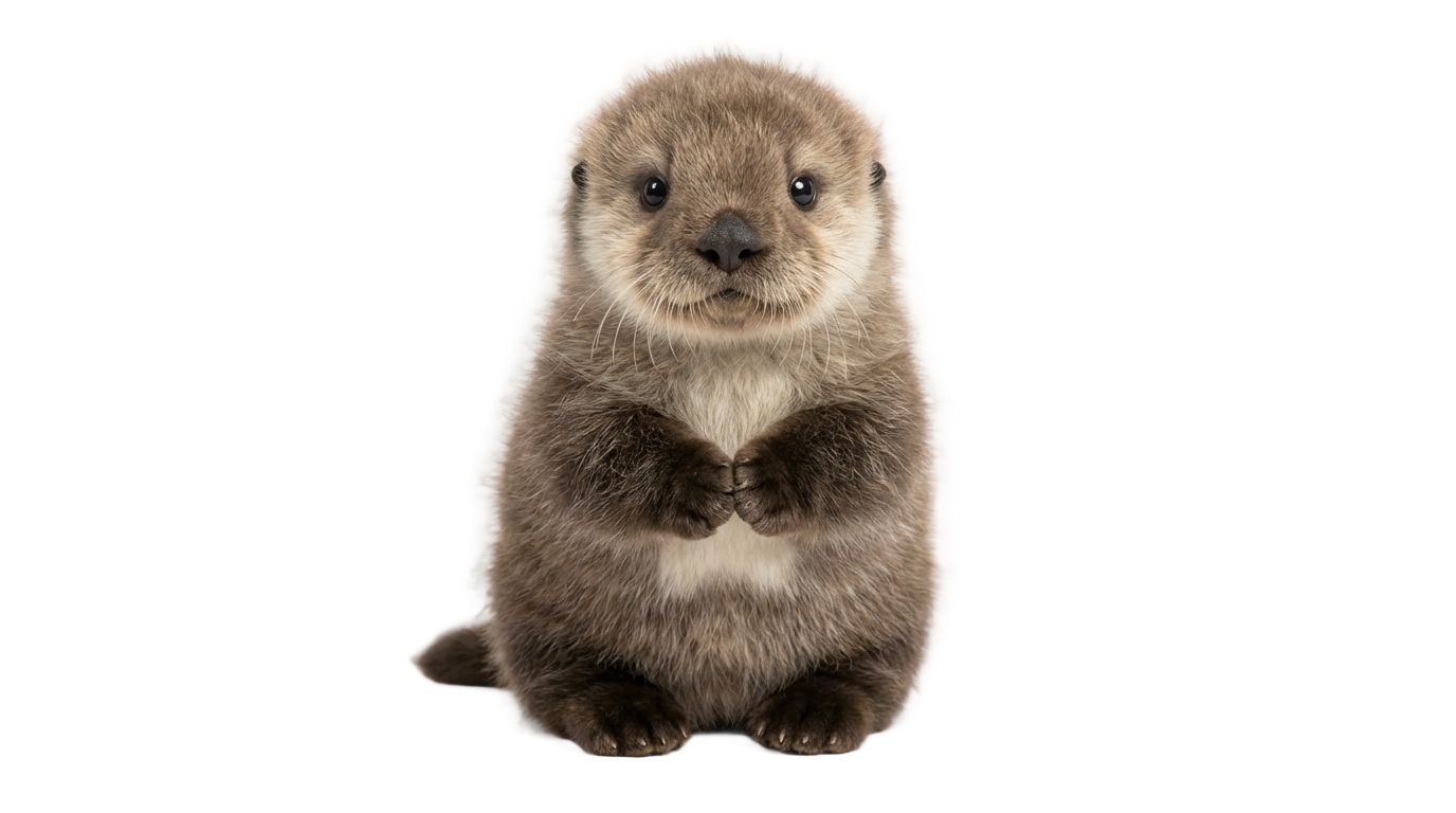 cute otter png PNG transparent background