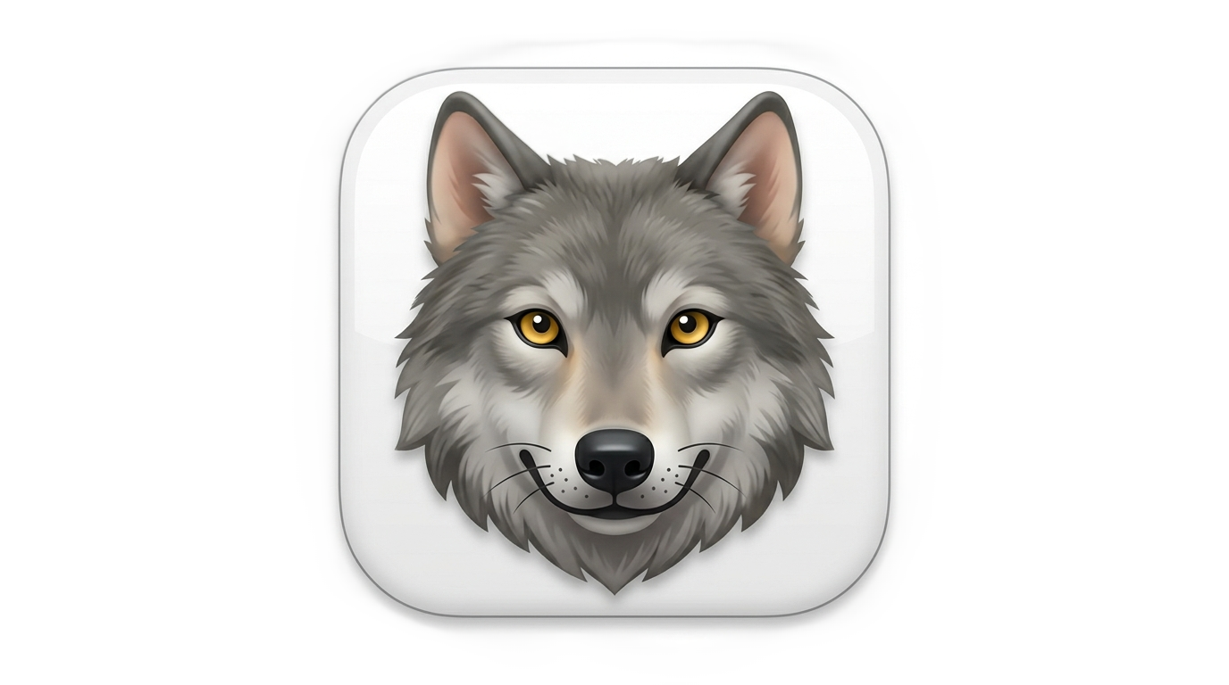 iphone wolf emoji png PNG transparent background