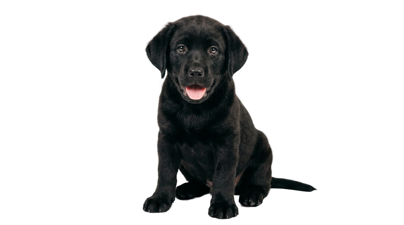 black puppy png PNG transparent background