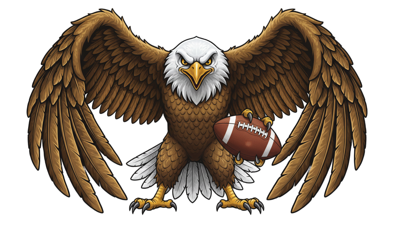 eagle football logo png PNG transparent background