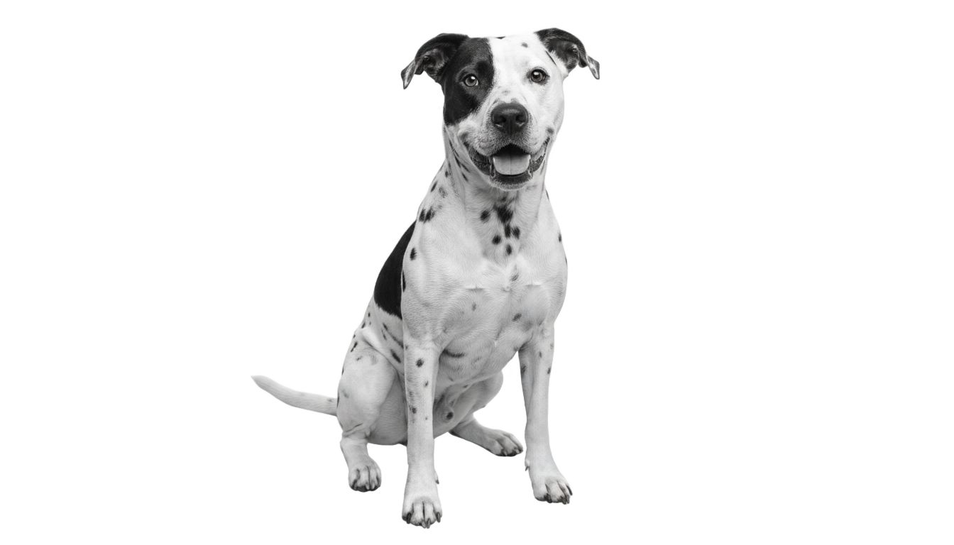 dog png black and white PNG transparent background