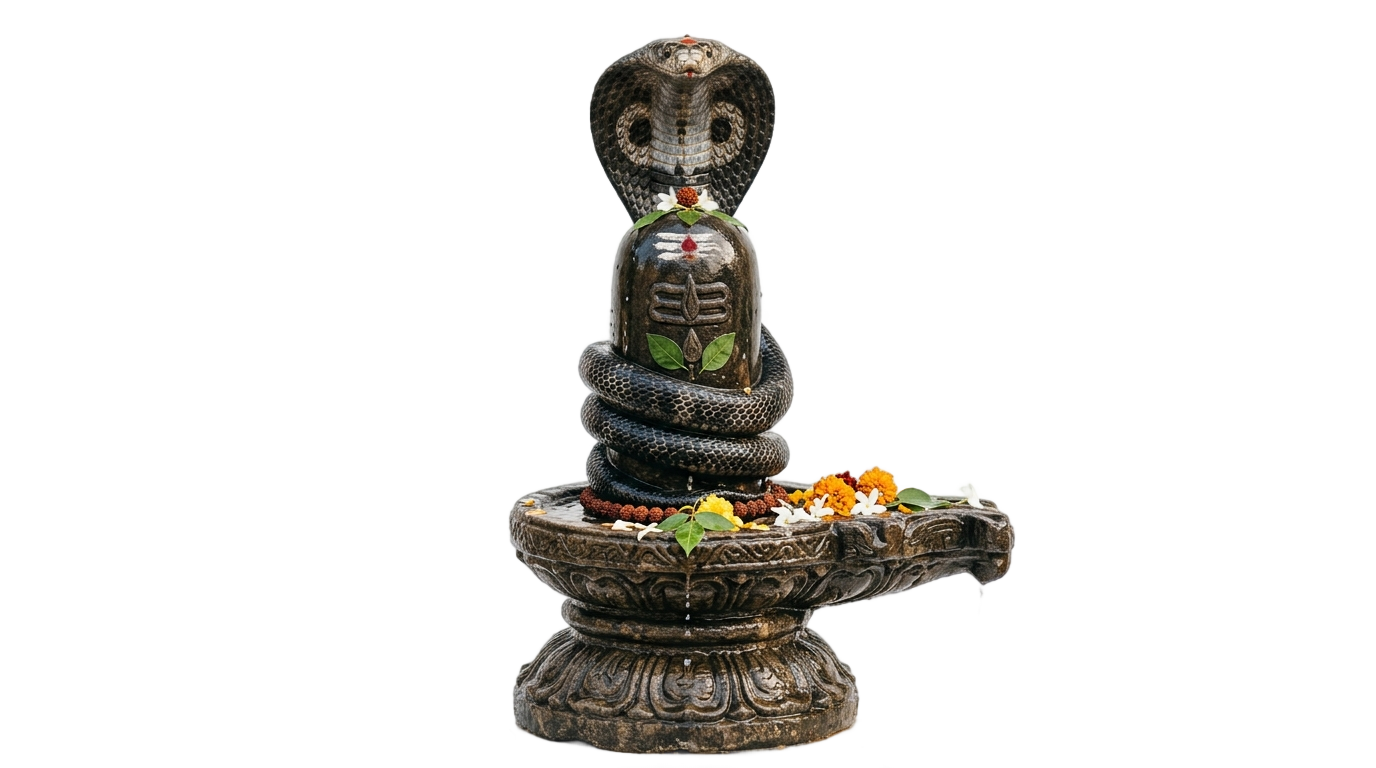 shivling with snake png PNG transparent background