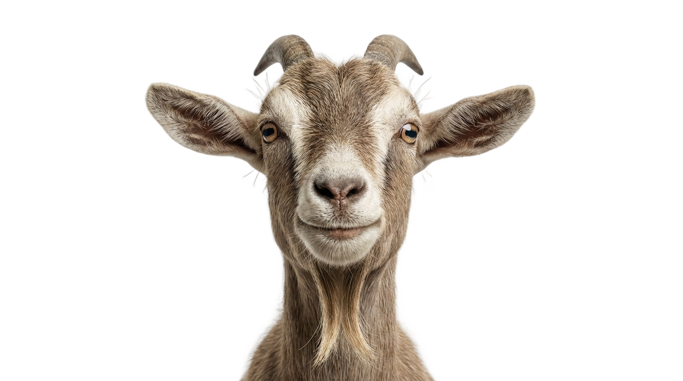 goat face png PNG transparent background