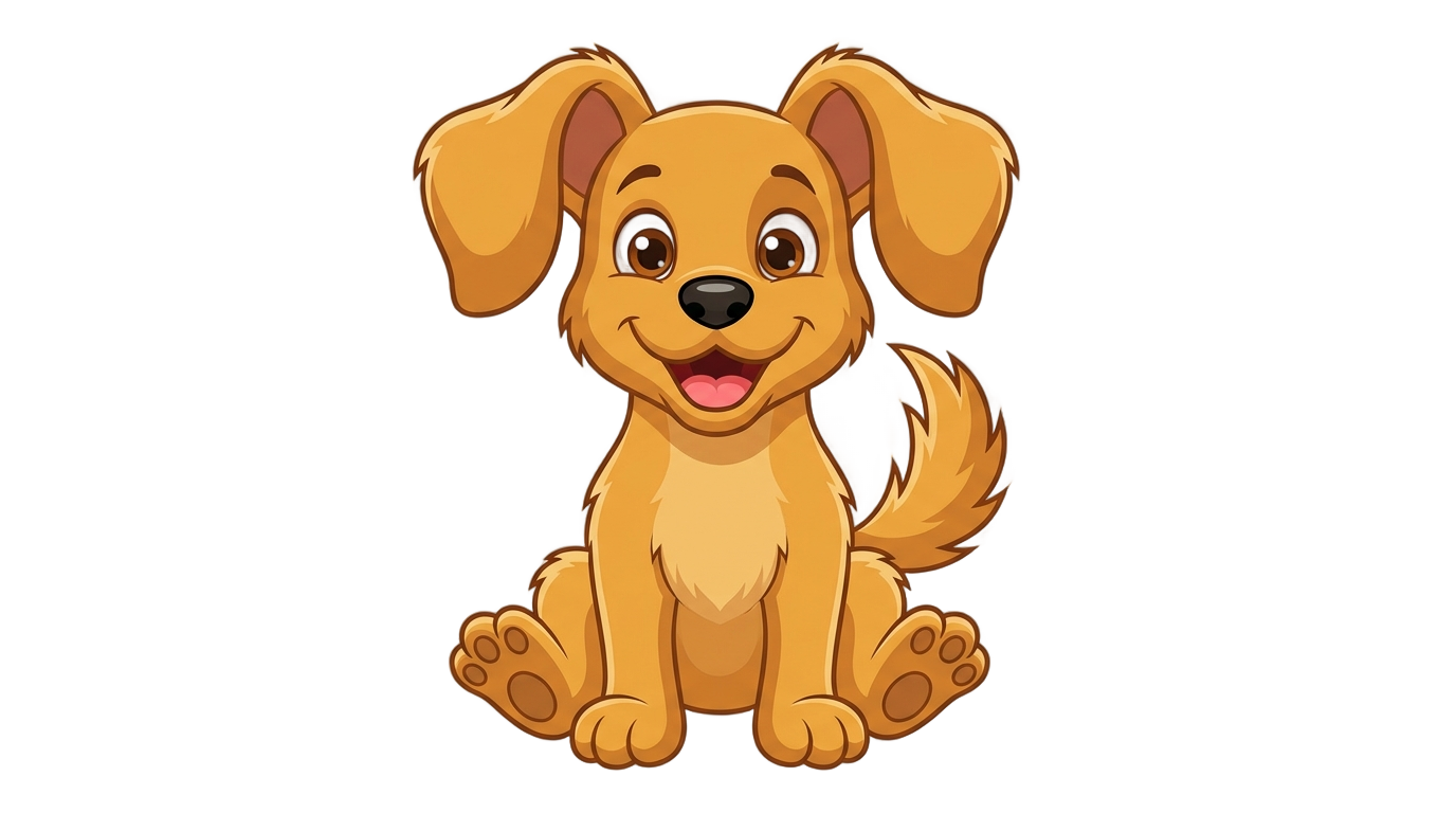 animated dog png PNG transparent background