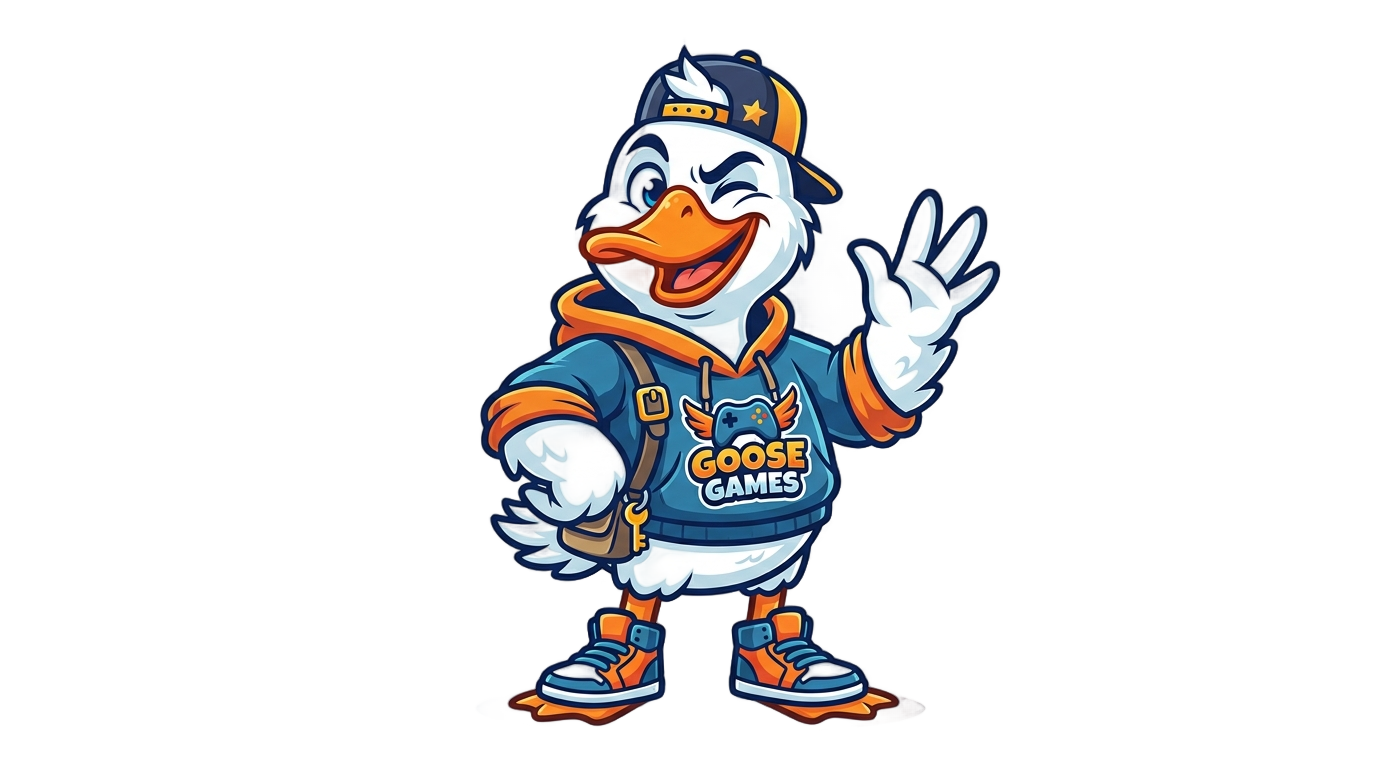 goose goose duck logo png PNG transparent background