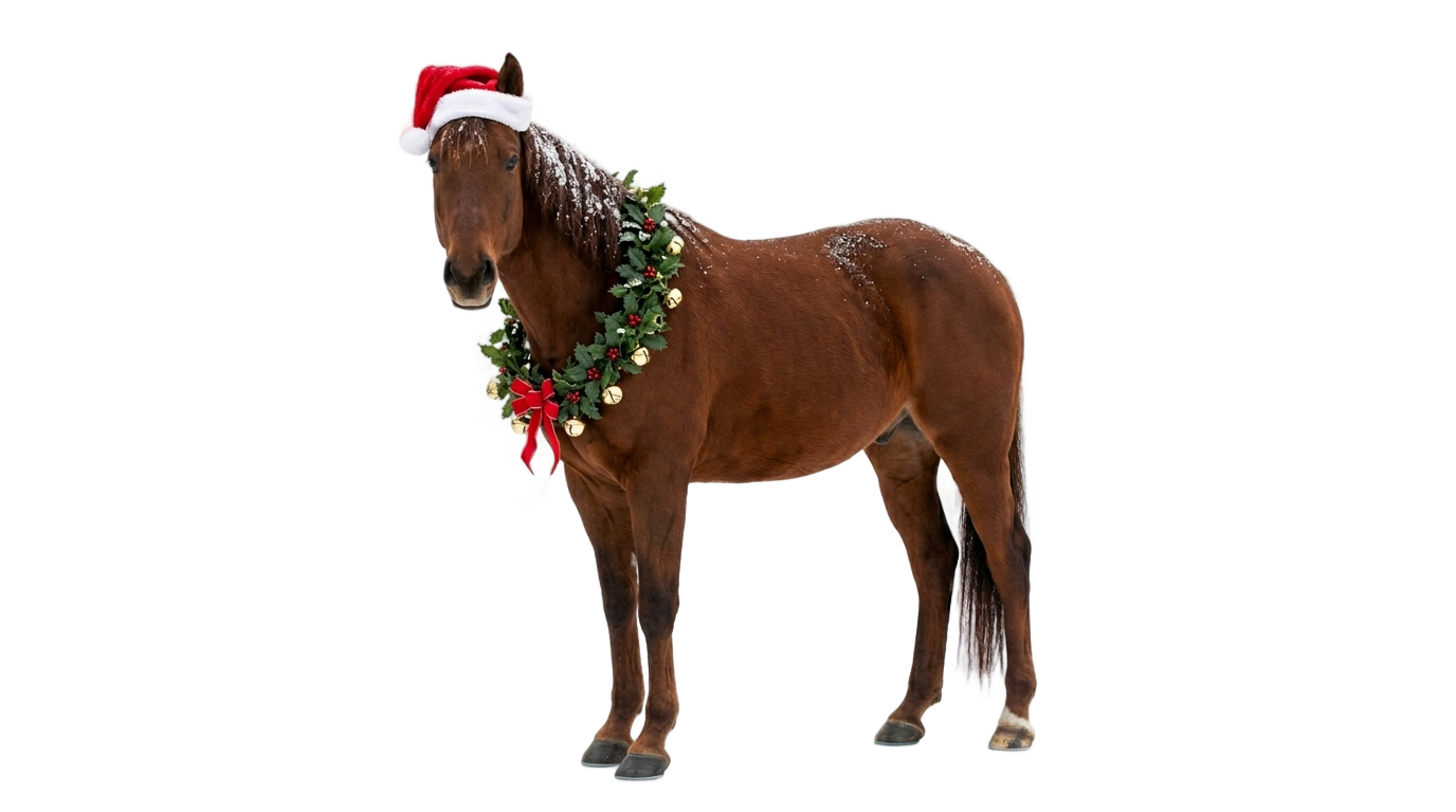 christmas horse png PNG transparent background