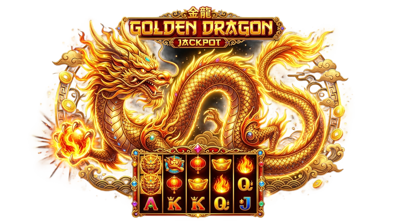 golden dragon slot png PNG transparent background