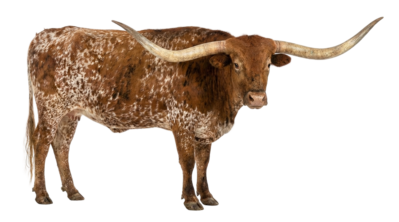 longhorn cow png PNG transparent background