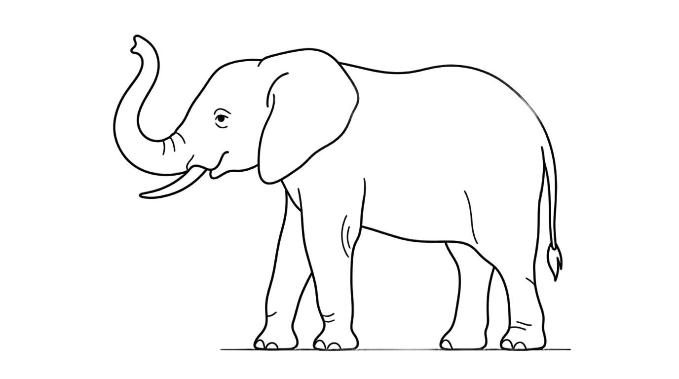 elephant clipart black and white png PNG transparent background