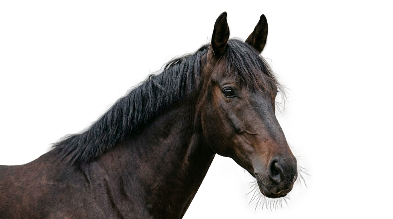 black horse head png PNG transparent background